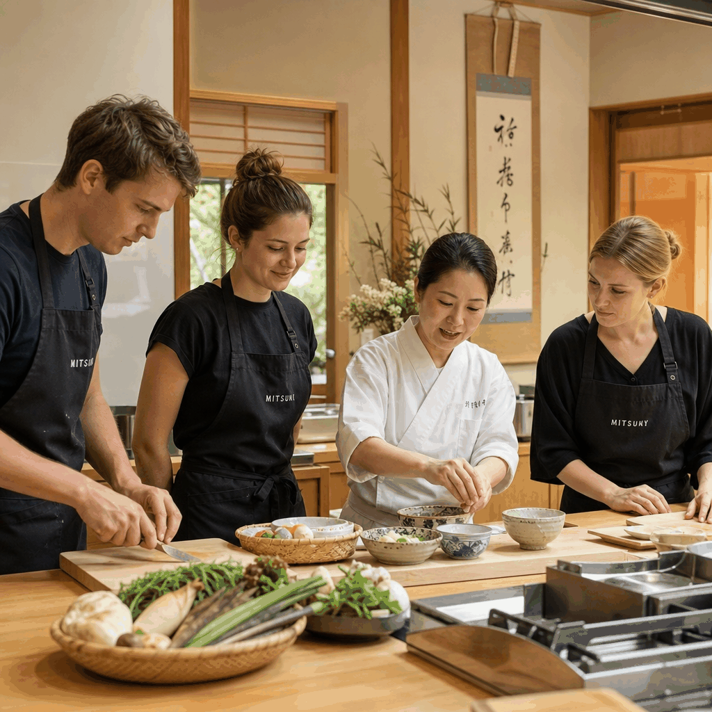 Hands-on washoku cooking class in Kyoto with local ingredients and traditional Japanese dishes