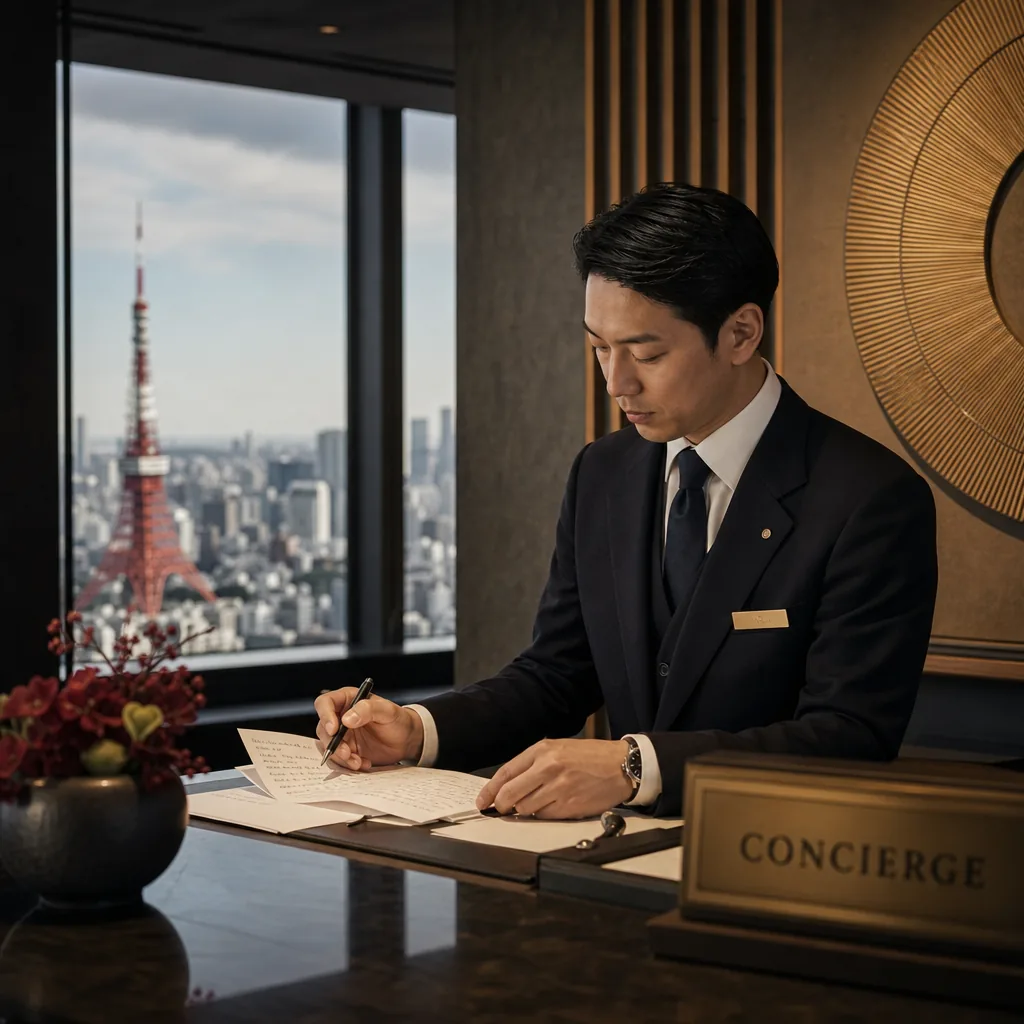 Tokyo dining guide materials used to plan a vegetarian omakase booking