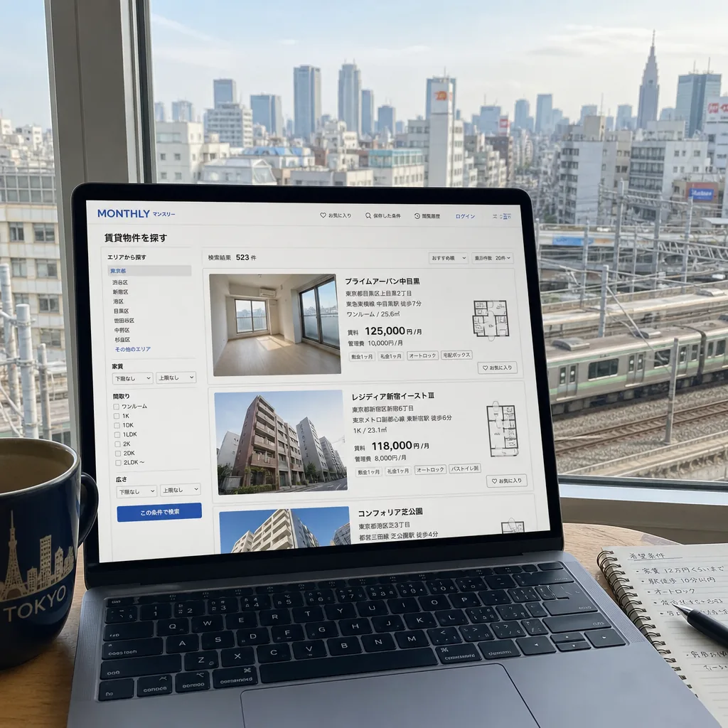 English-friendly monthly rental options in central Tokyo