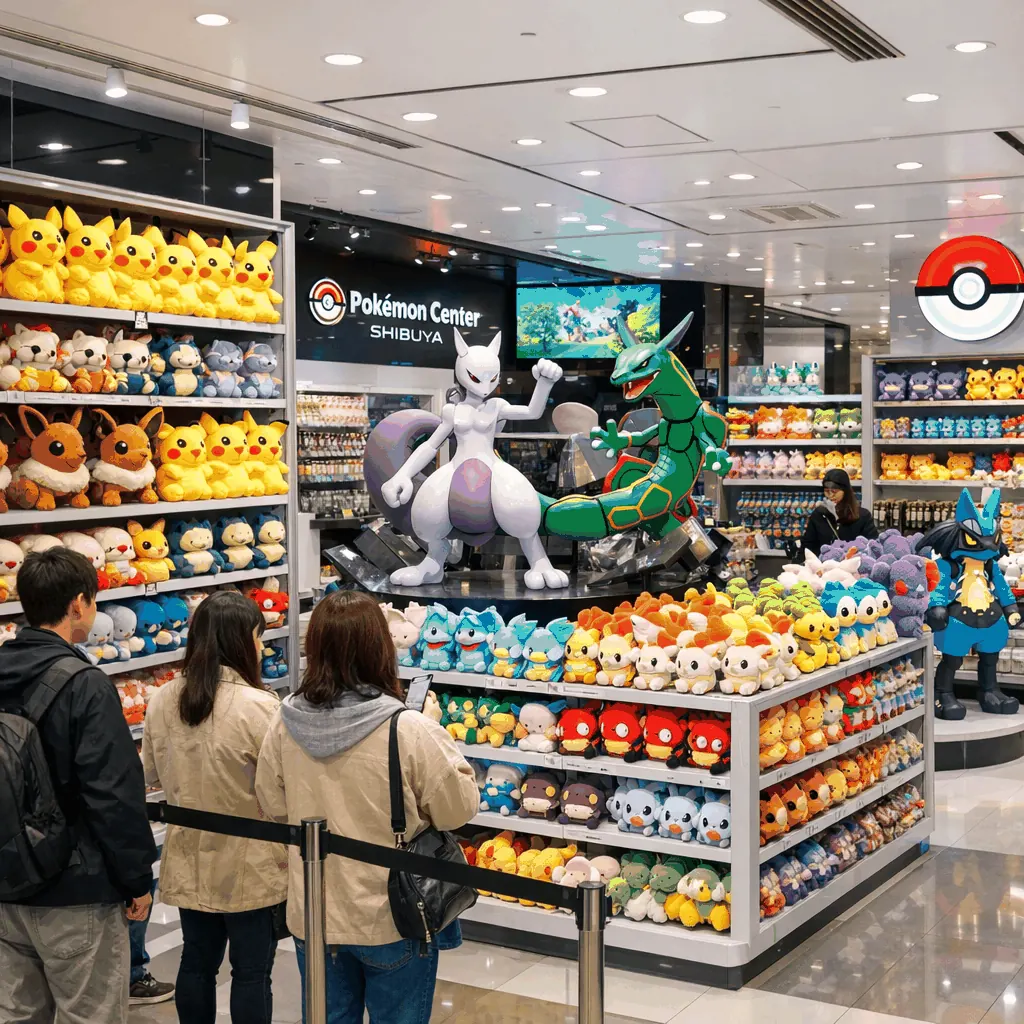 Exterior view of Shibuya PARCO entrance near Shibuya Crossing where visitors access Pokémon Center
