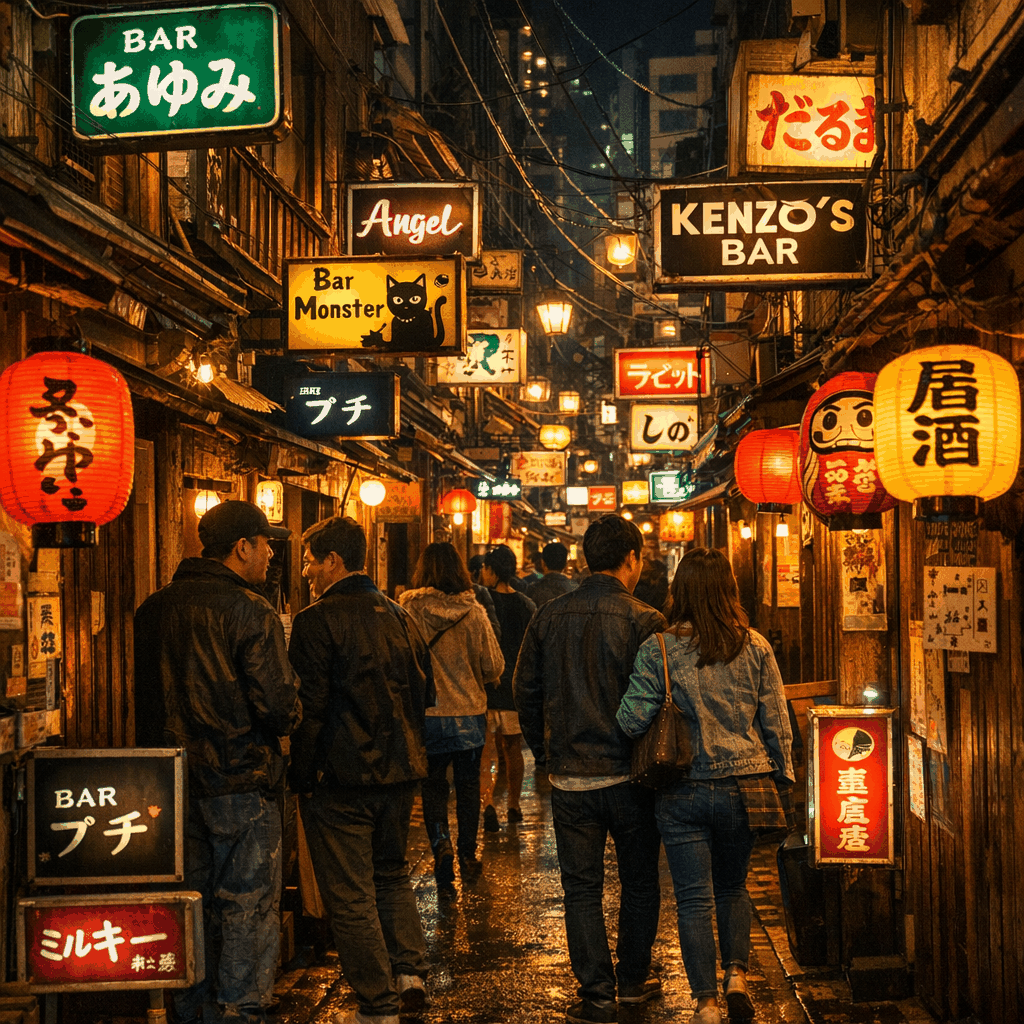 What should I know about Golden Gai Shinjuku bars in Tokyo?
