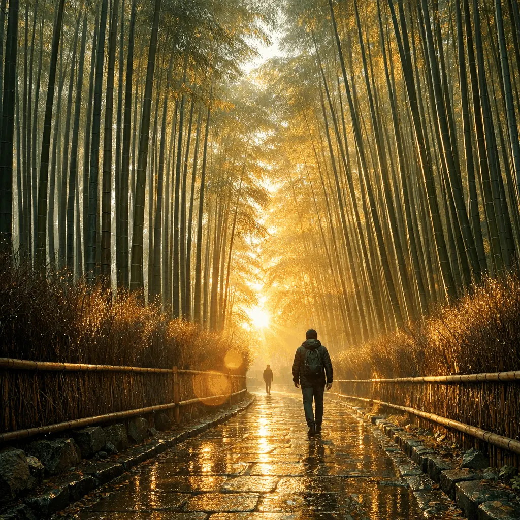 When should I visit Arashiyama Bamboo Grove in Kyoto to avoid crowds?