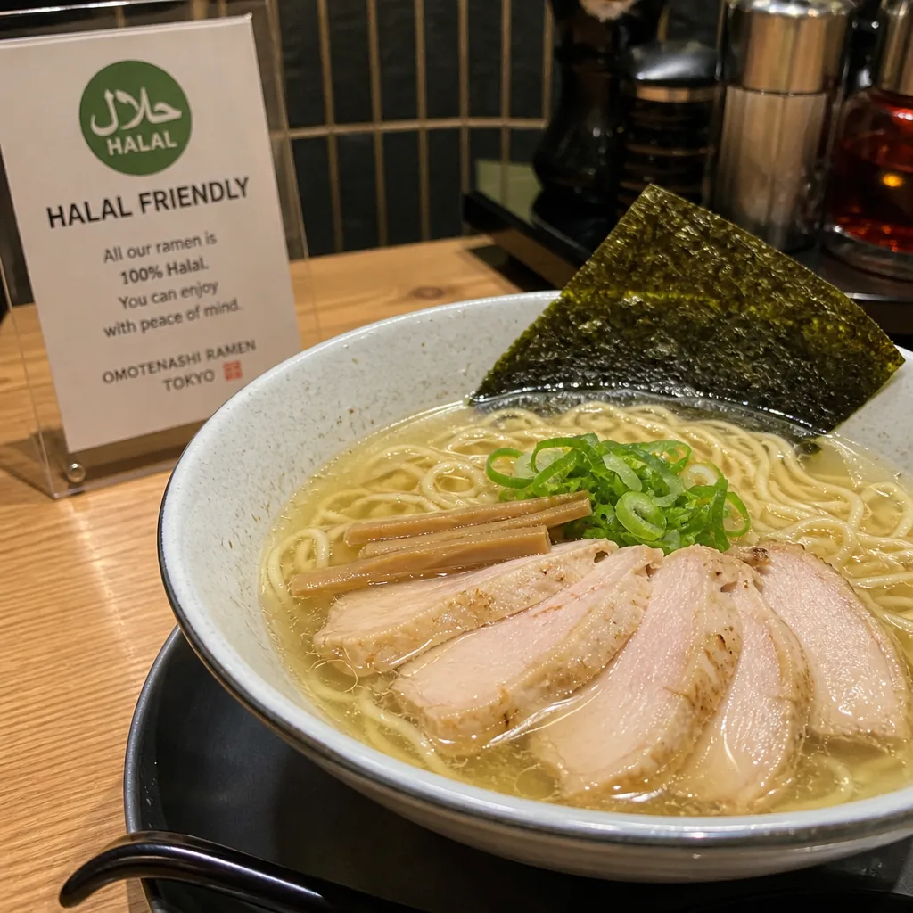 Tokyo street scene in Asakusa, one of the best districts for finding halal ramen in Tokyo.