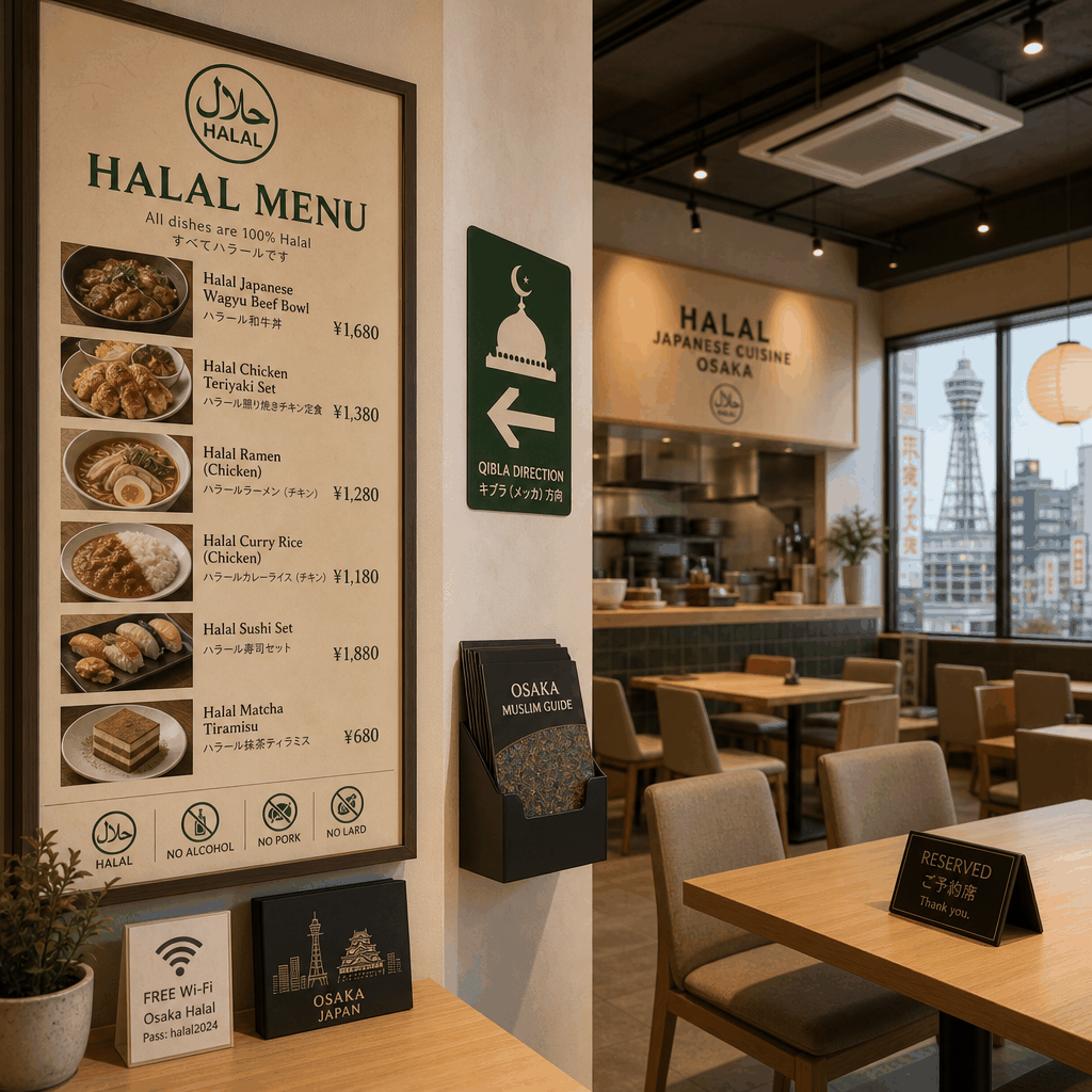 A Muslim-friendly dining guide for Osaka with official tourism listings and neighborhood tips.