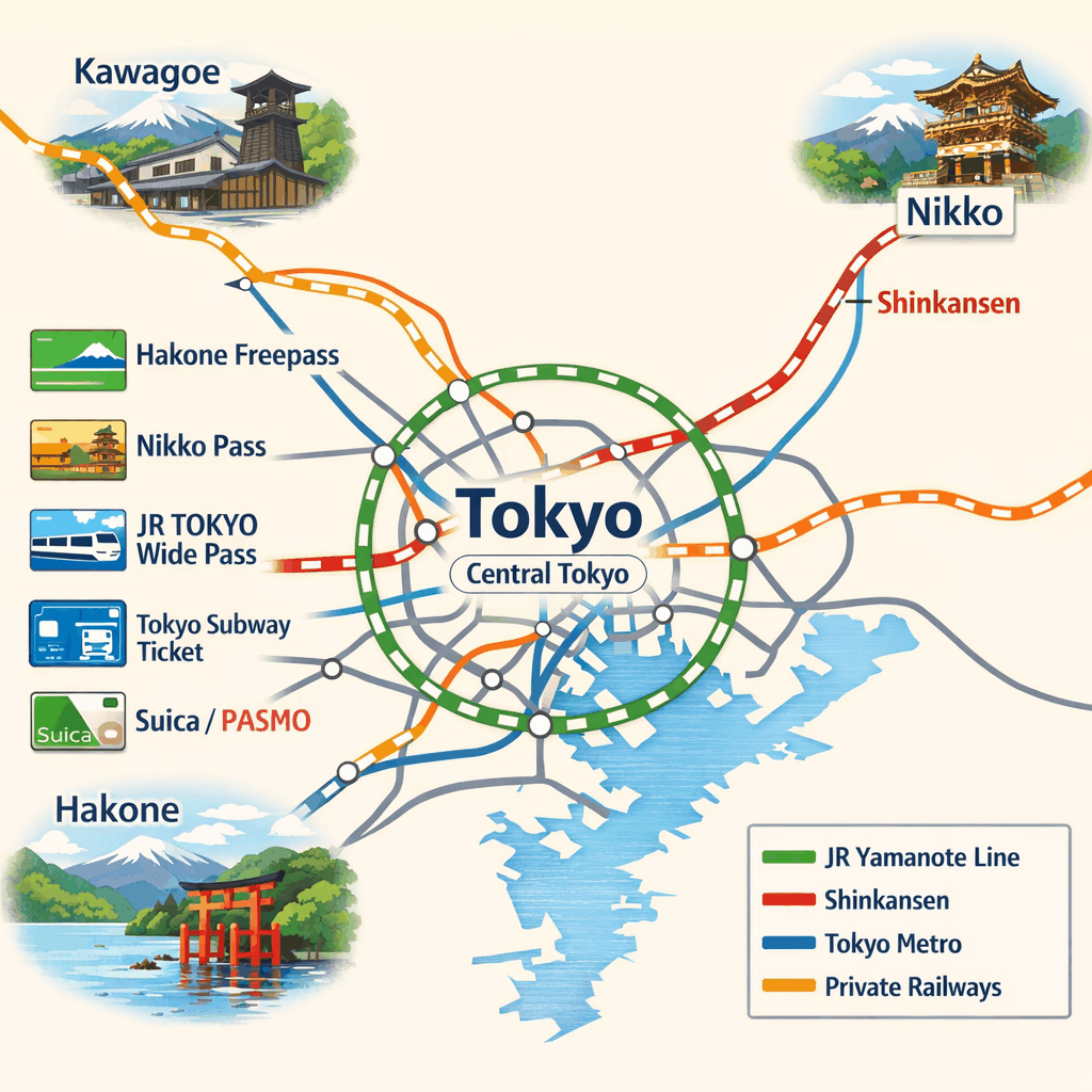 Hakone area transport including Odakyu train and scenic local transit for day trips from Shinjuku