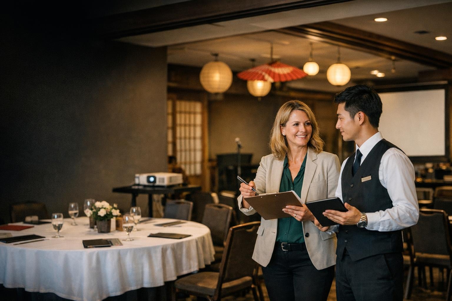 Small event venue in Japan ready for group coordination support