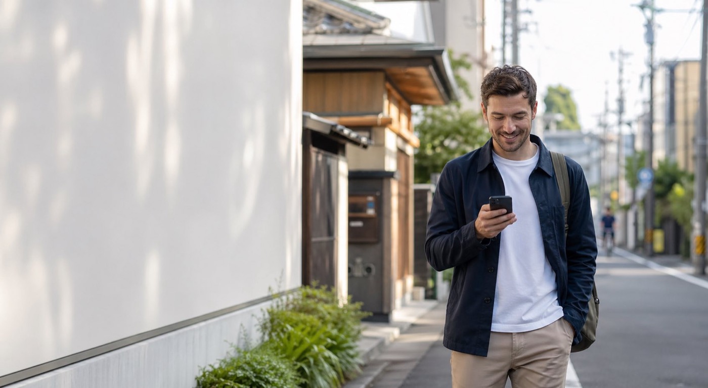 Expat in Tokyo using phone support to handle daily life coordination