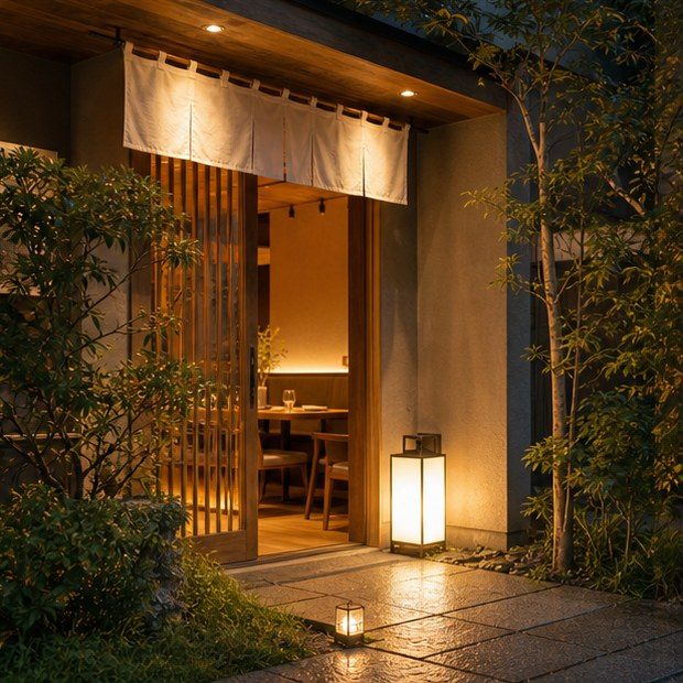 Welcoming Japanese restaurant interior for partnership inquiries