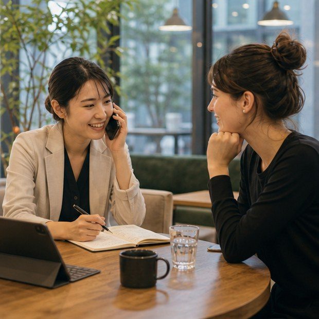 Bilingual business coordinator helping a startup team in Japan