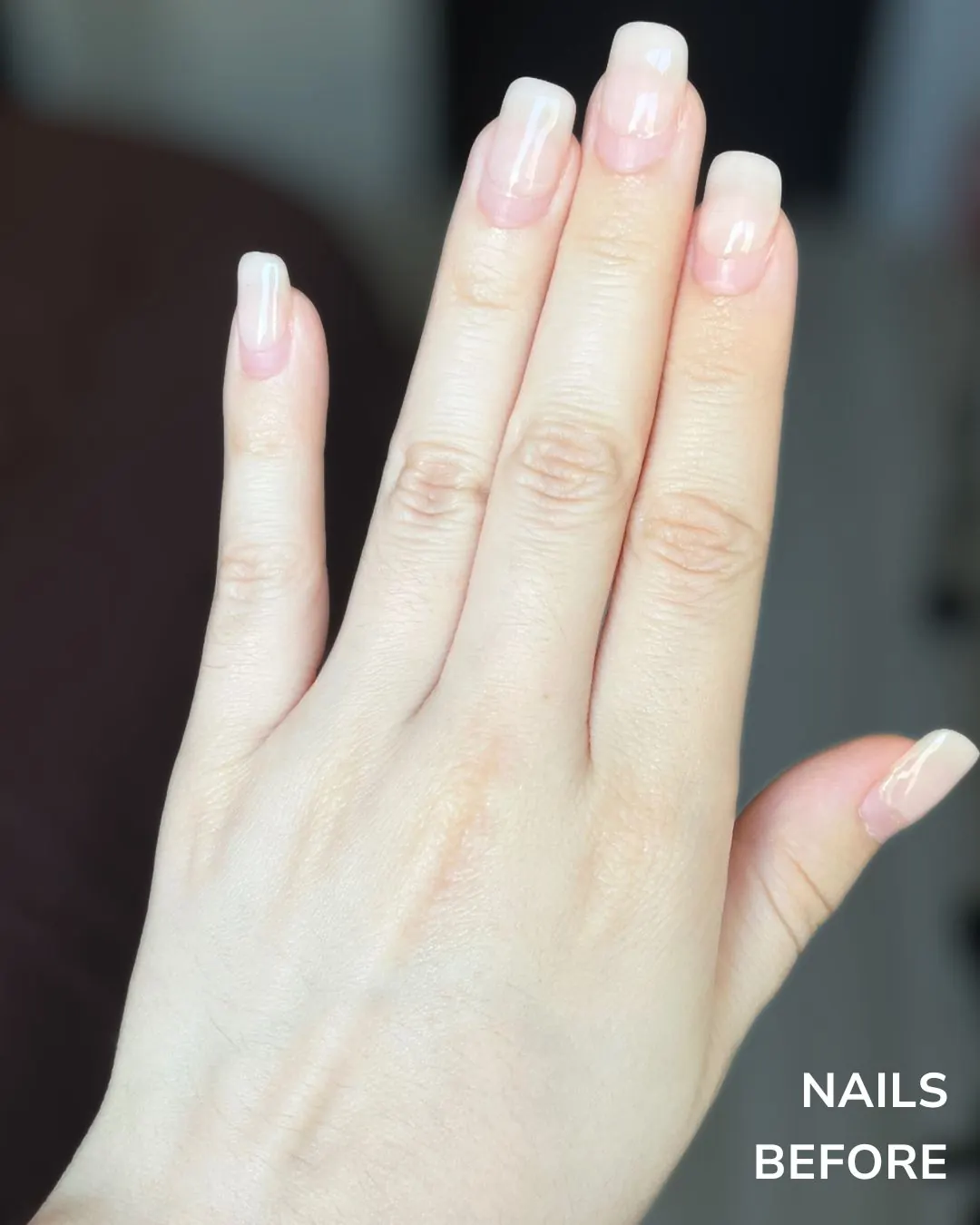 before getting the nail done CallButler