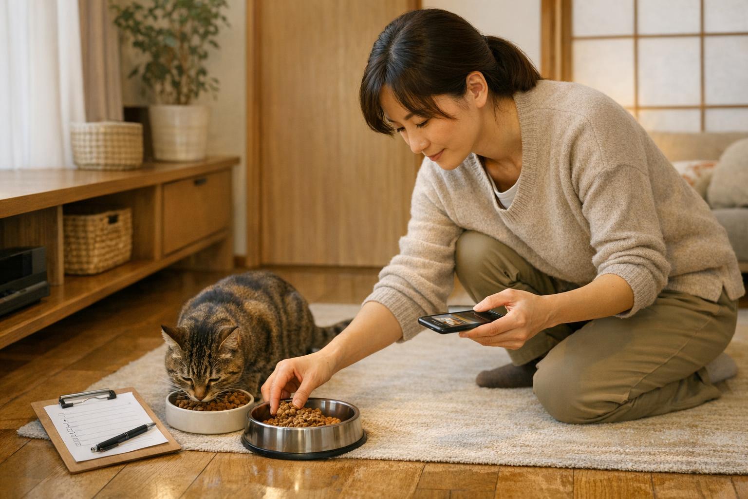 Home pet feeding visit arranged in Japan with care instructions