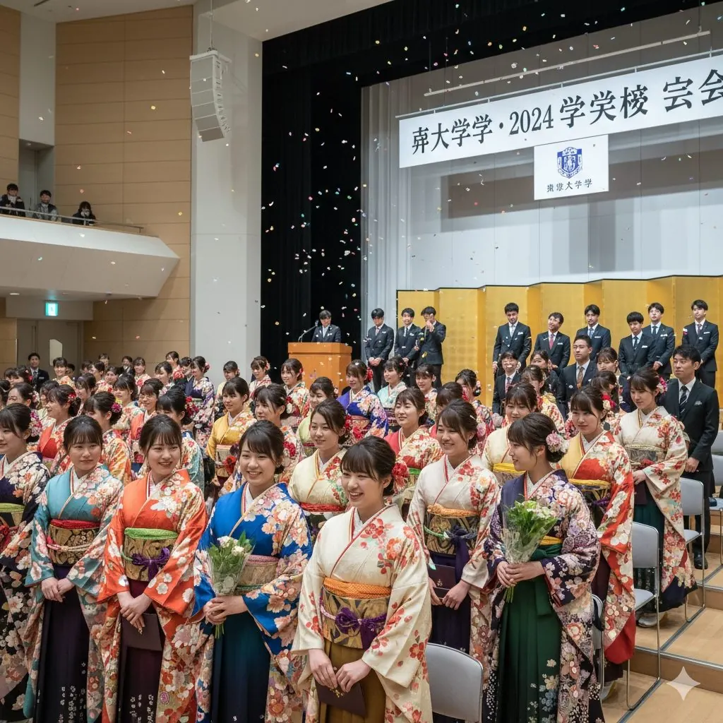 Kimono rental coordination for your graduation ceremony