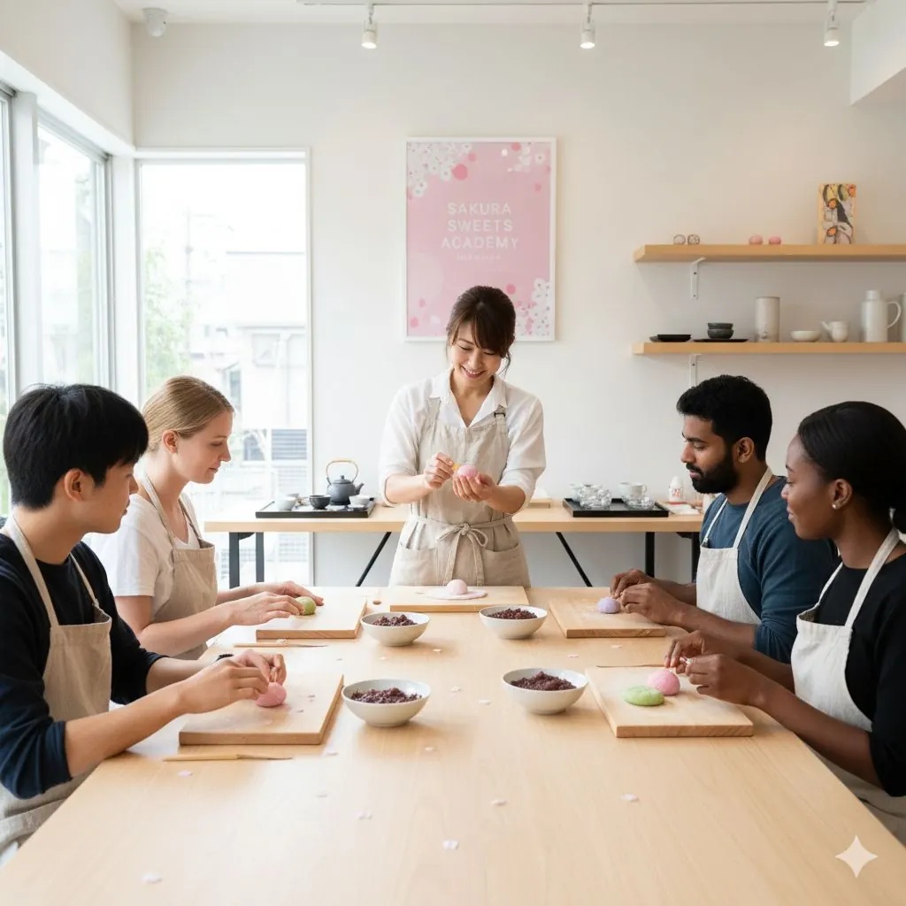 Wagashi making experience in Japan. Need a reservation? Just text CallButler